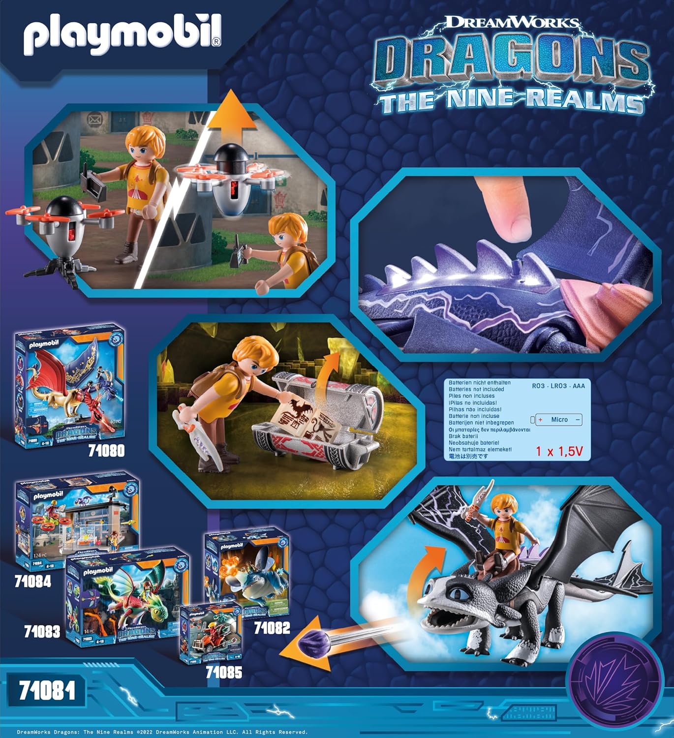 PLAYMOBIL Dragons 71081 – Drachen Abenteuer Spielset
