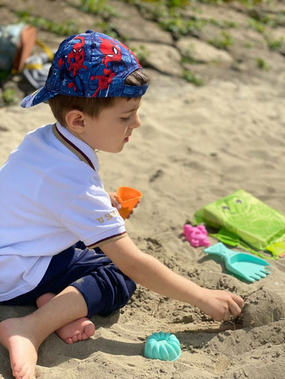 Kinder Sandspielzeug Set mit Rucksack | Strandspielzeug